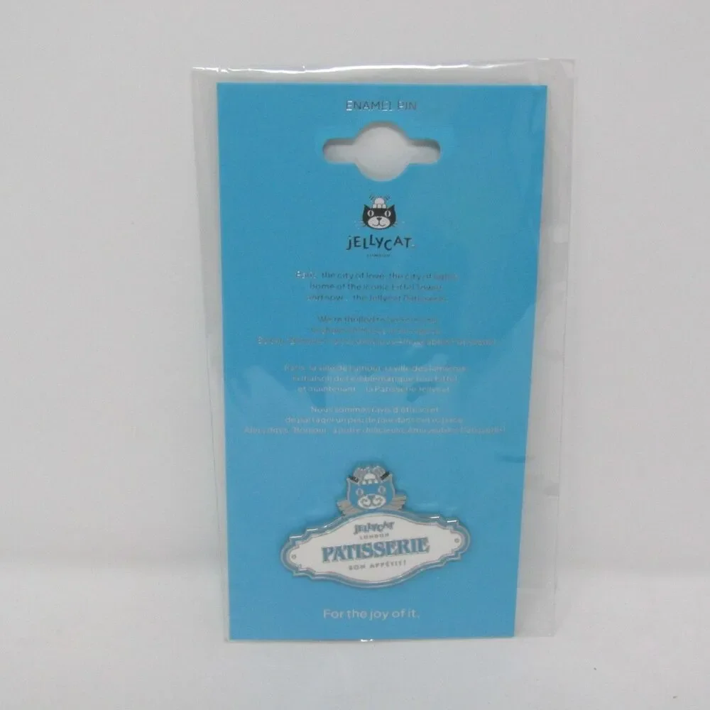 Jellycat Patisserie Bon Appetit Enamel Pin New In Packaging Blue White